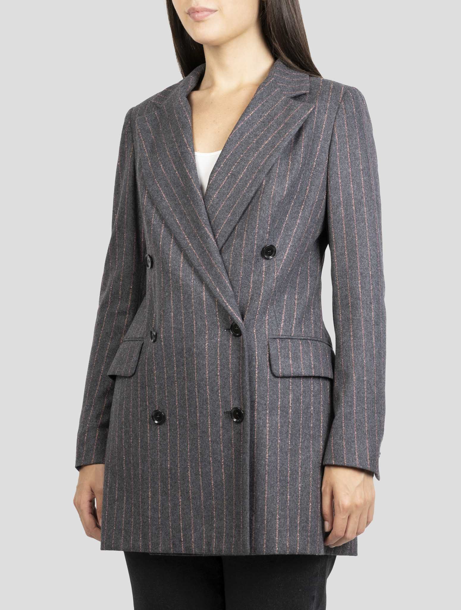 Kiton Dark Gray Virgin Wool Cashmere Blazer