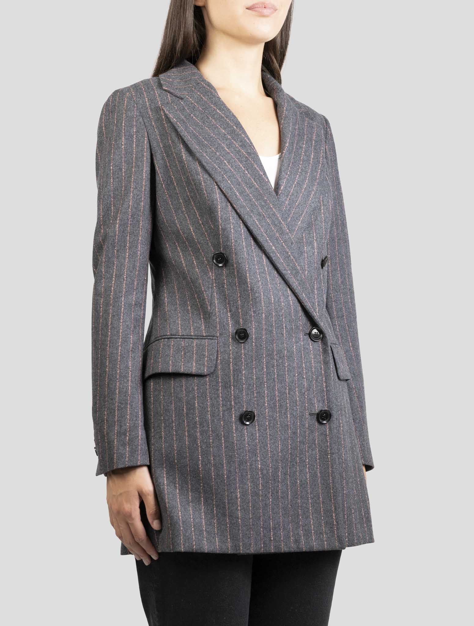 Kiton Dark Gray Virgin Wool Cashmere Blazer