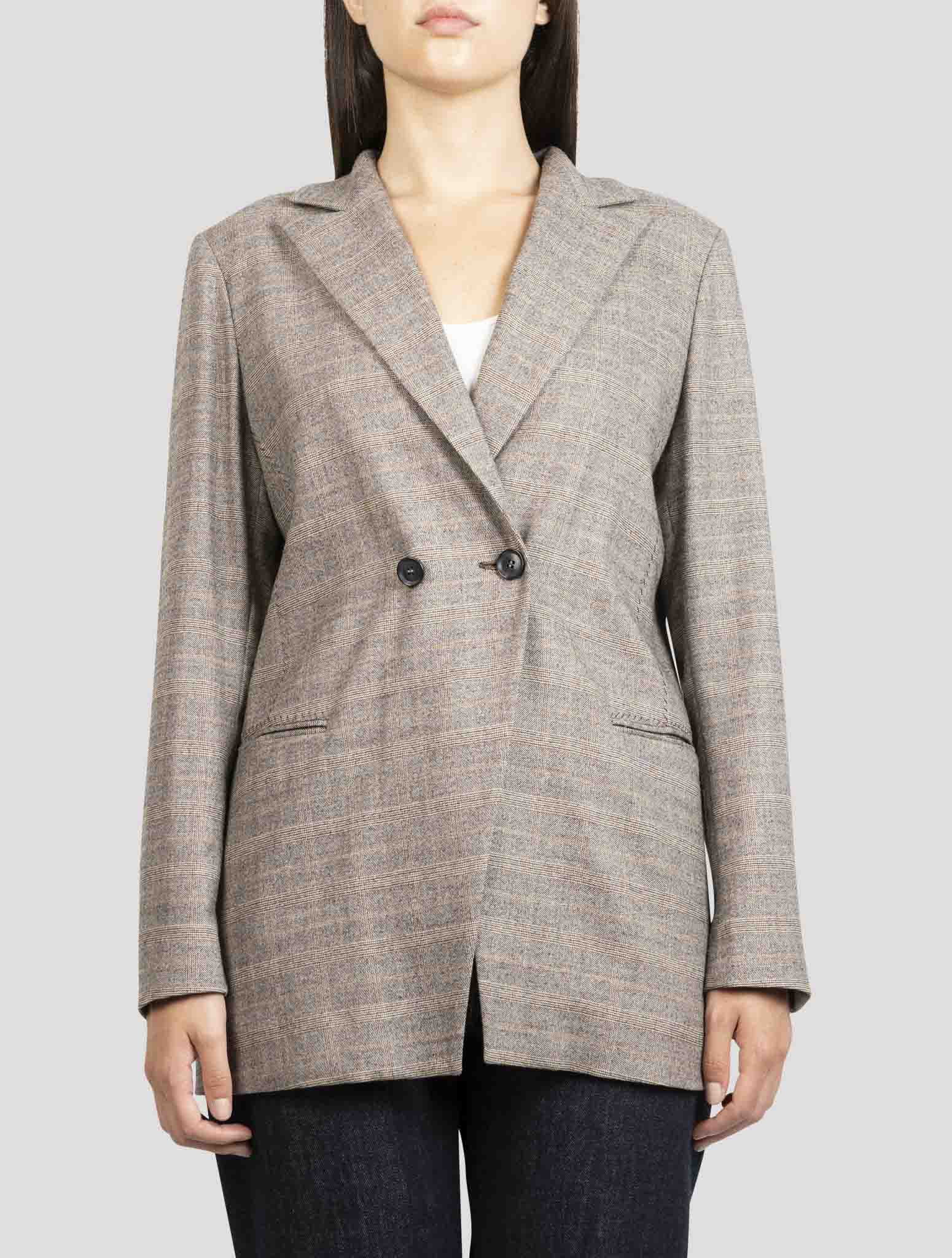 Kiton Brown Fleecie Wool Ea Blazer