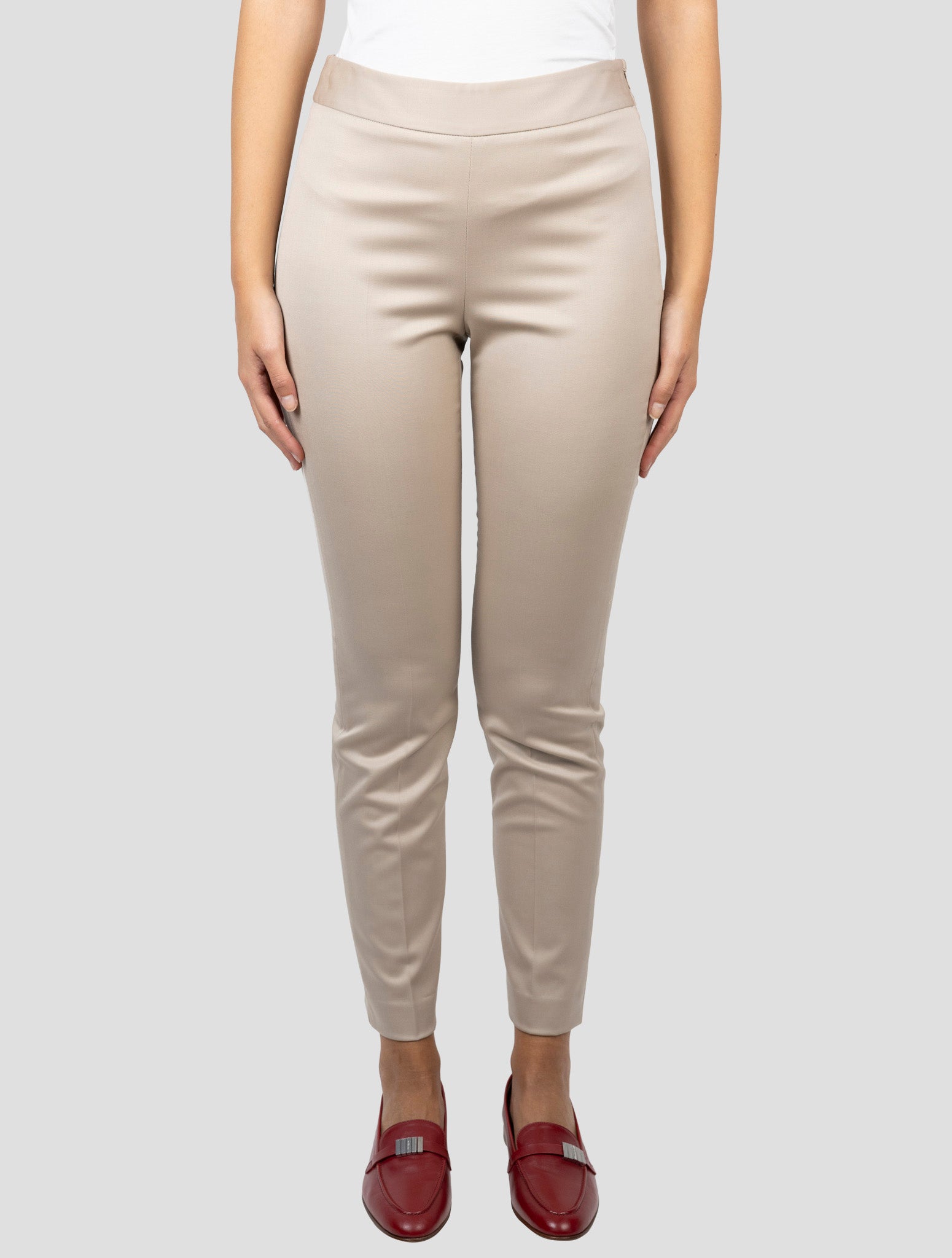 Kiton Beige Virgin Wool Ea Pants