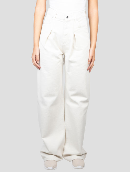 Kiton Beige Cotton Viscose pl Jeans
