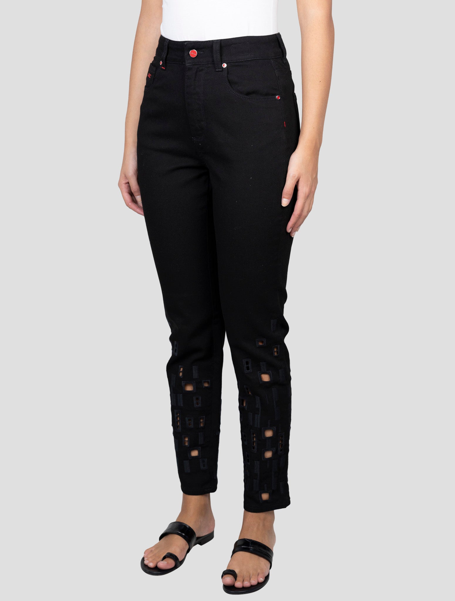 Kiton Black Cotton Ea Jeans