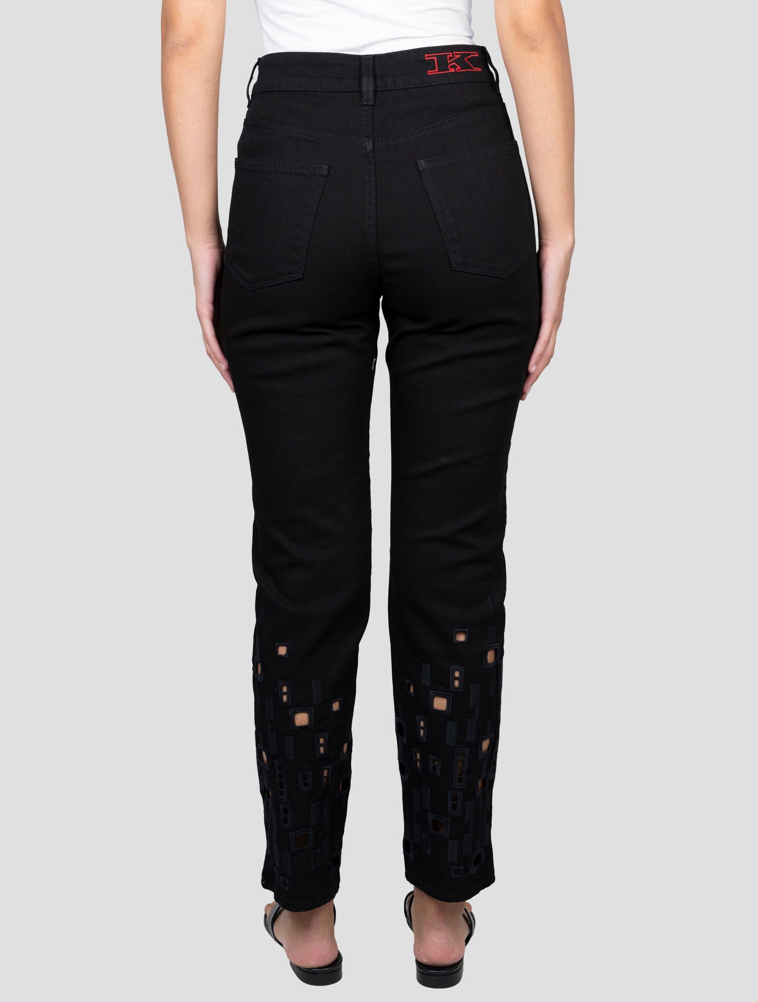 Kiton Black Cotton Ea Jeans