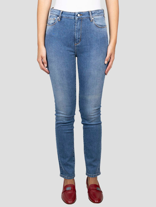 Kiton Blue Cotton Ea Jeans