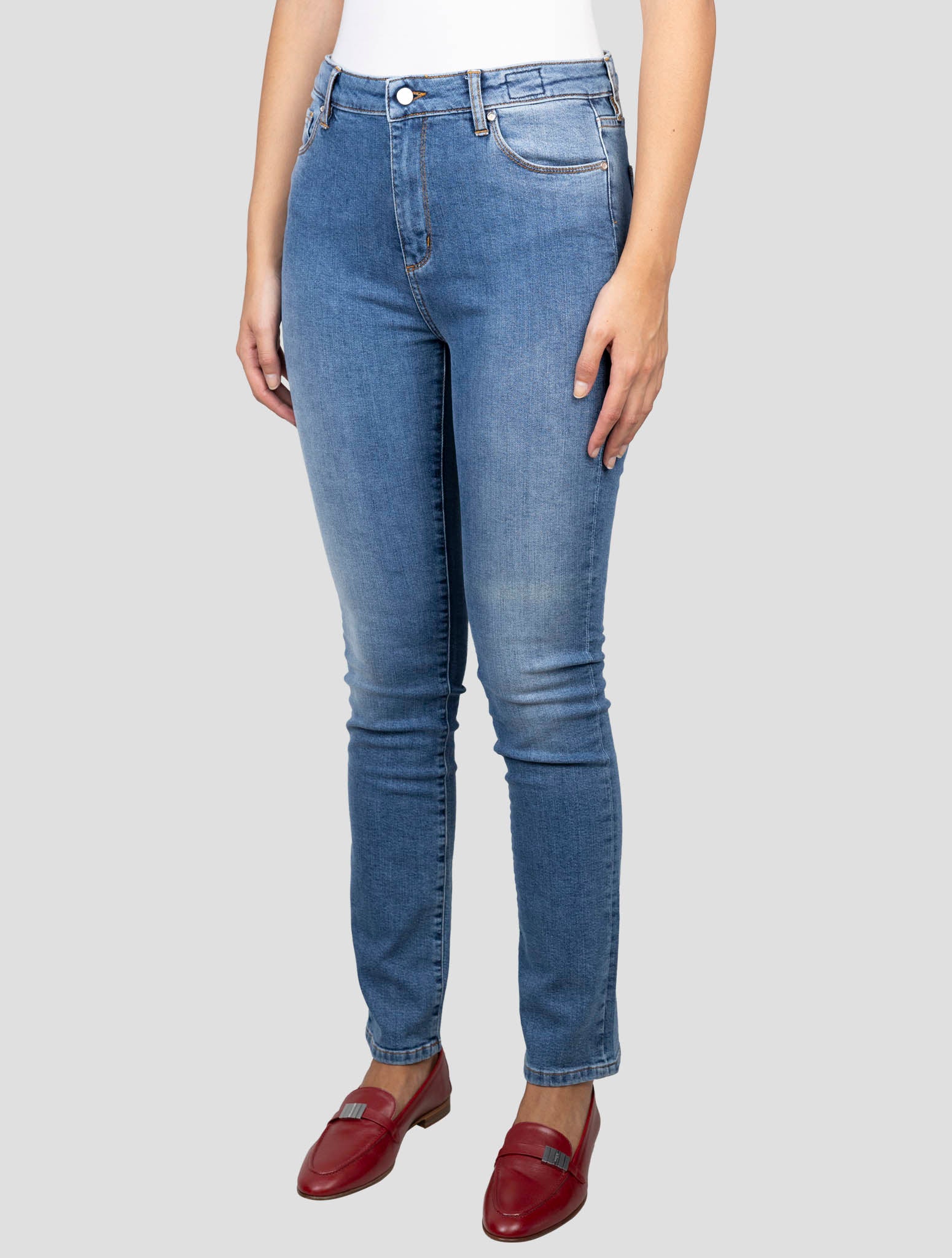 Kiton Blue Cotton Ea Jeans
