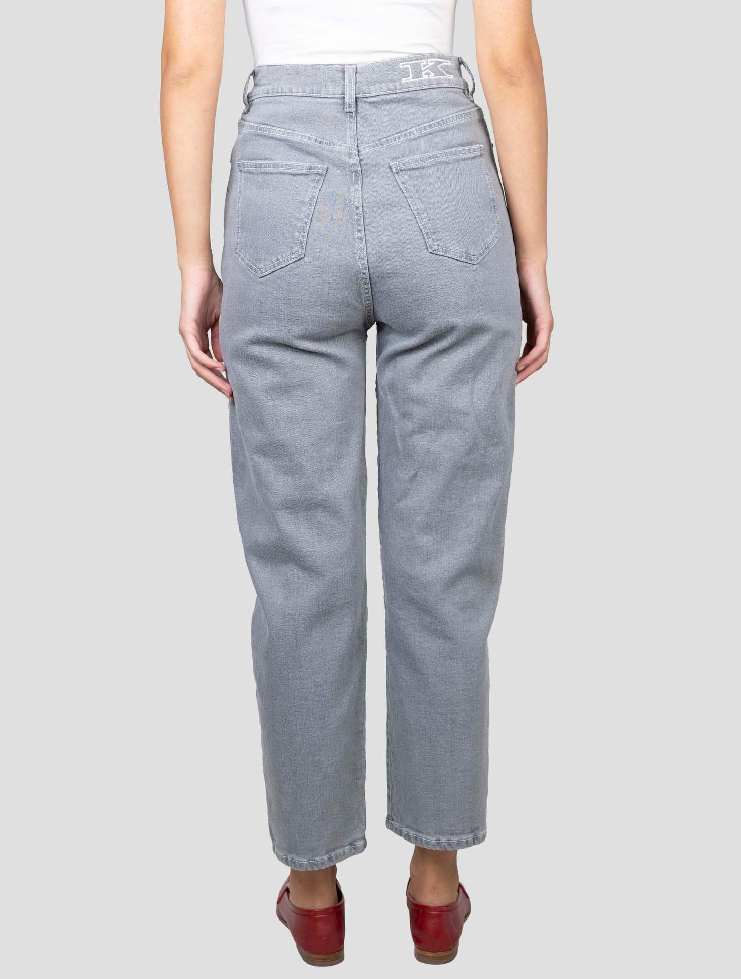 Kiton Gray Cotton Ea Jeans