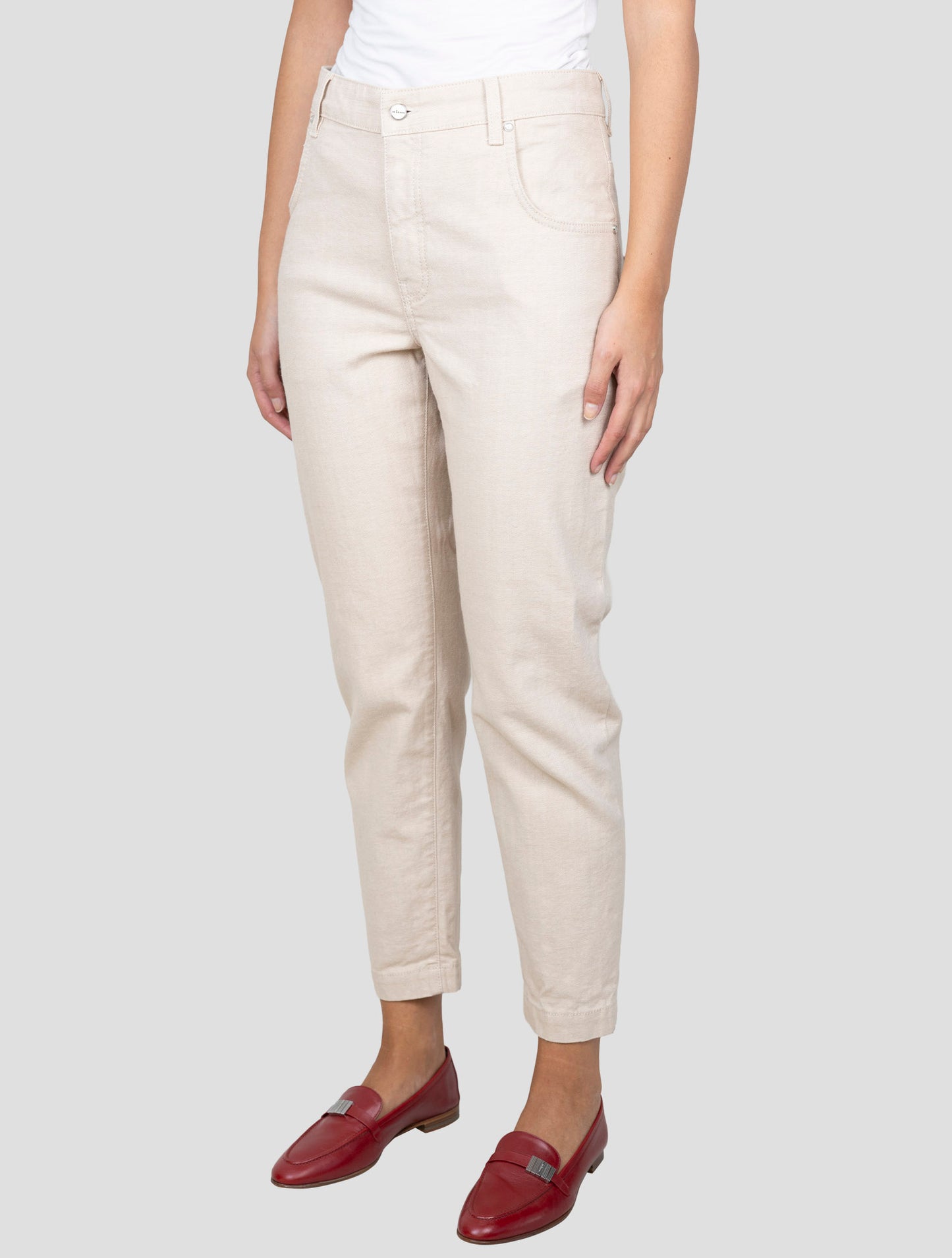 Kiton Beige Cotton Ea Jeans