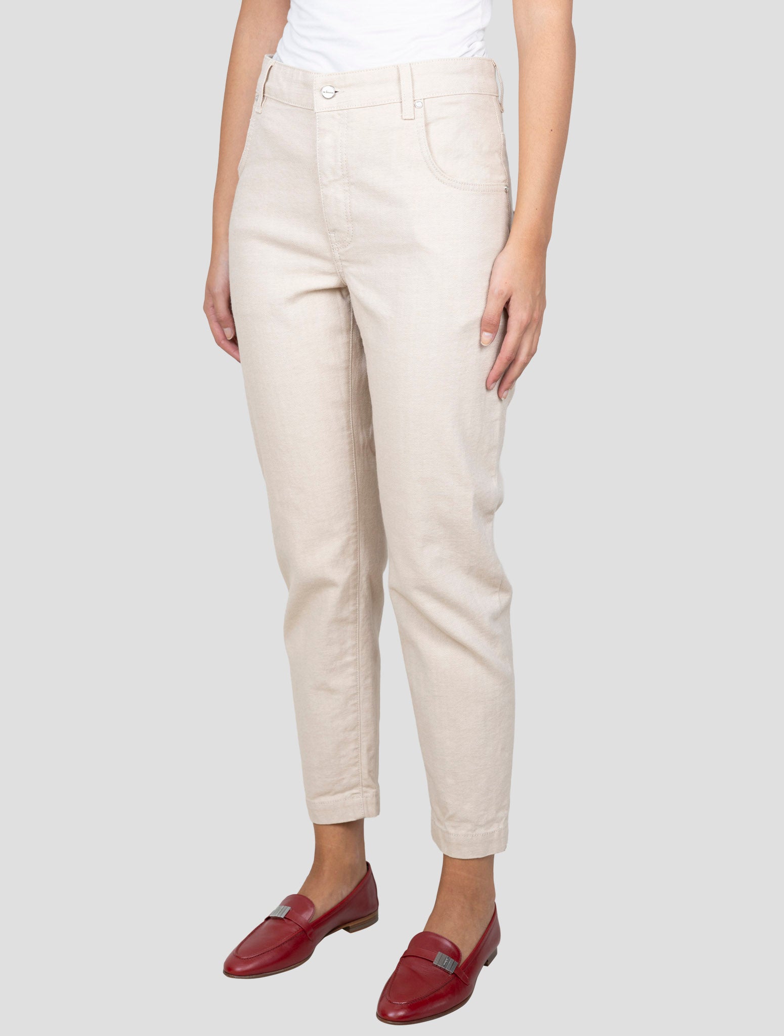 Kiton Beige Cotton Ea Jeans