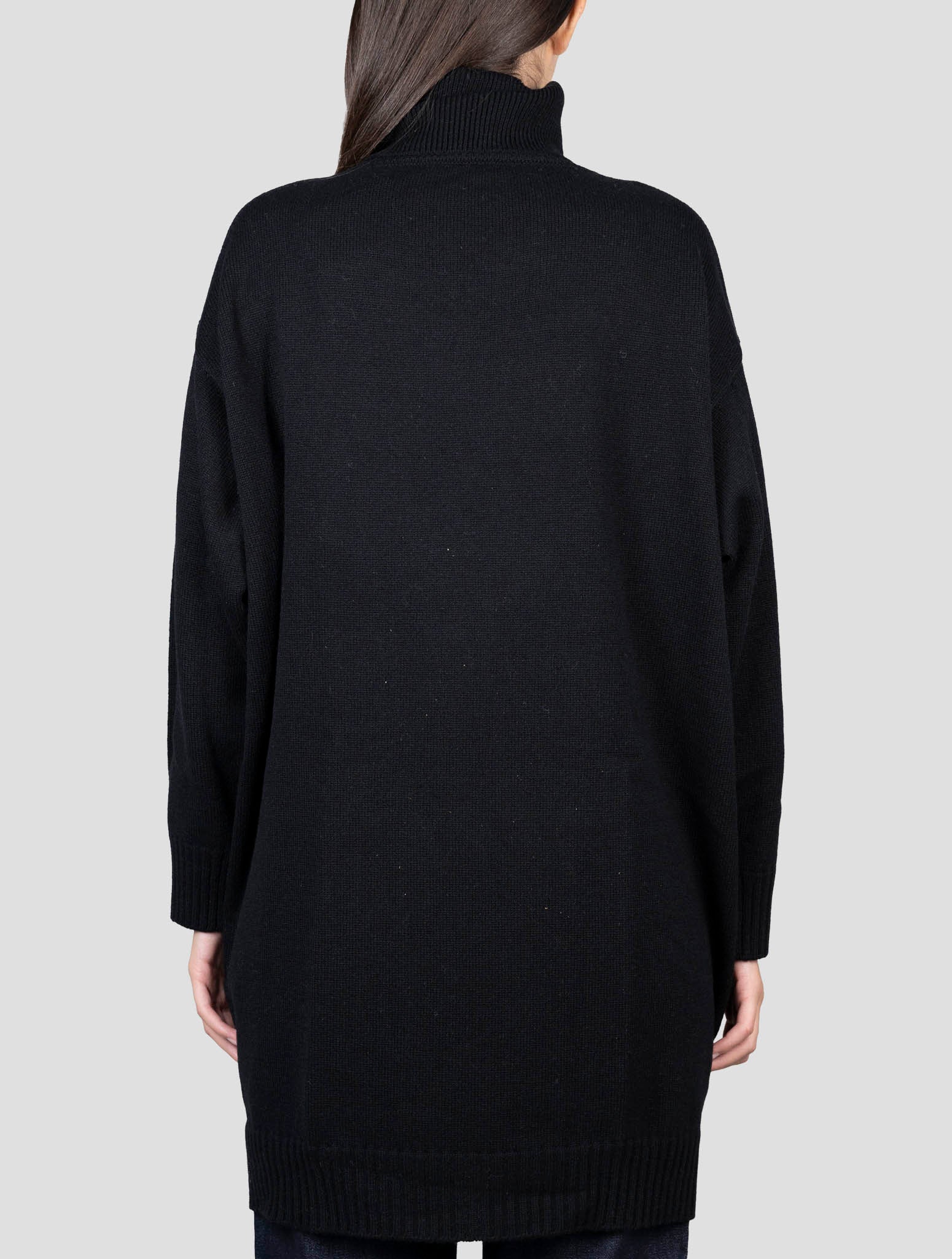 Kiton Black Cashmere Sweater Turtleneck