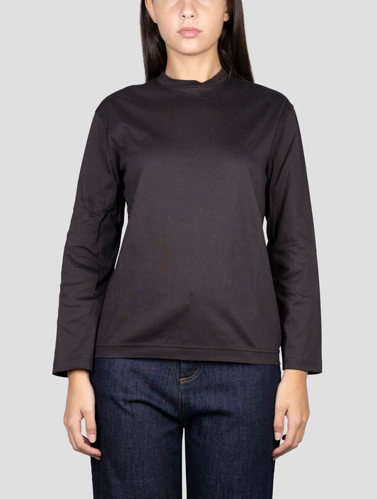 Kiton Black Cotton Sweater Crewneck