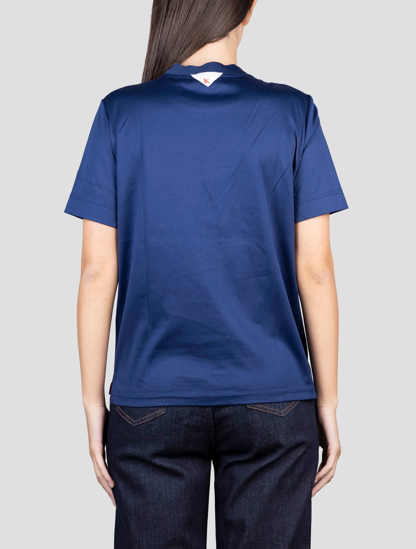 Kiton Blue Cotton T-Shirt