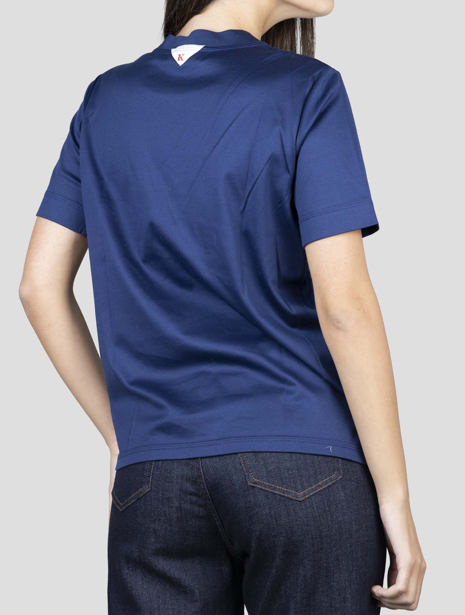 Kiton Blue Cotton T-Shirt