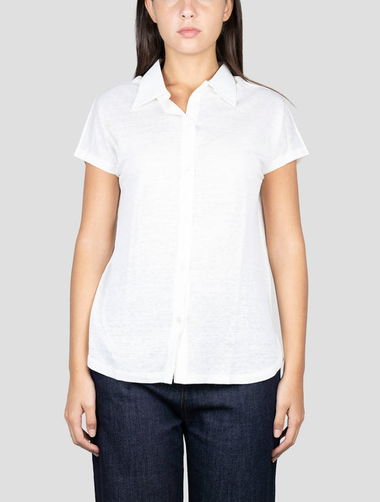 Kiton White Linen Shirt