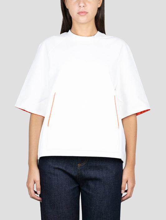 Kiton White Cotton Ea Sweater Crewneck