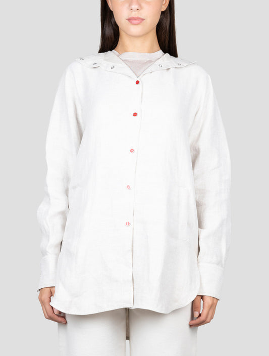 Kiton Beige Linen Shirt