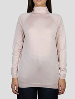 Kiton Pink Cashmere Silk Sweater Turtleneck