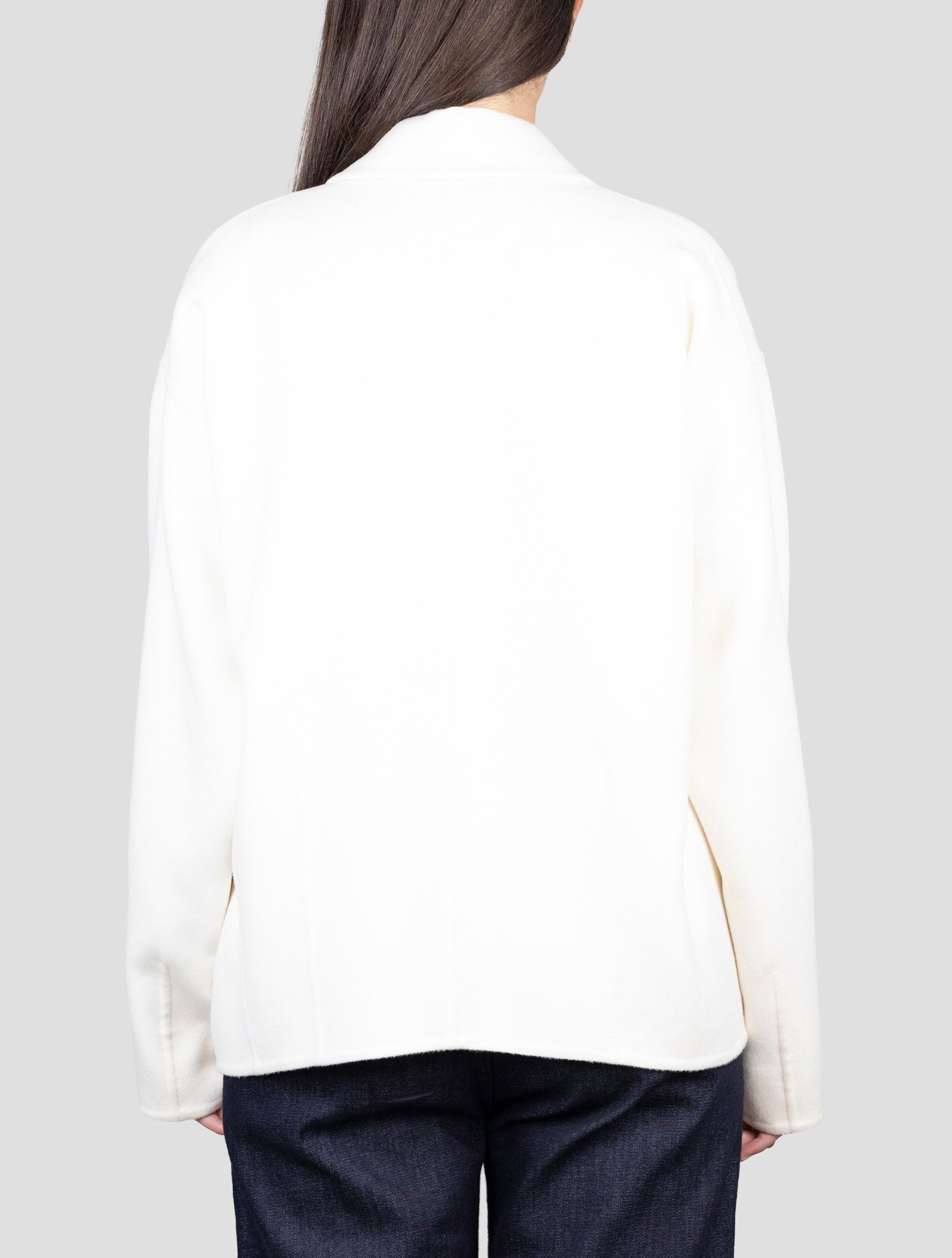 Kiton White Cashmere Coat