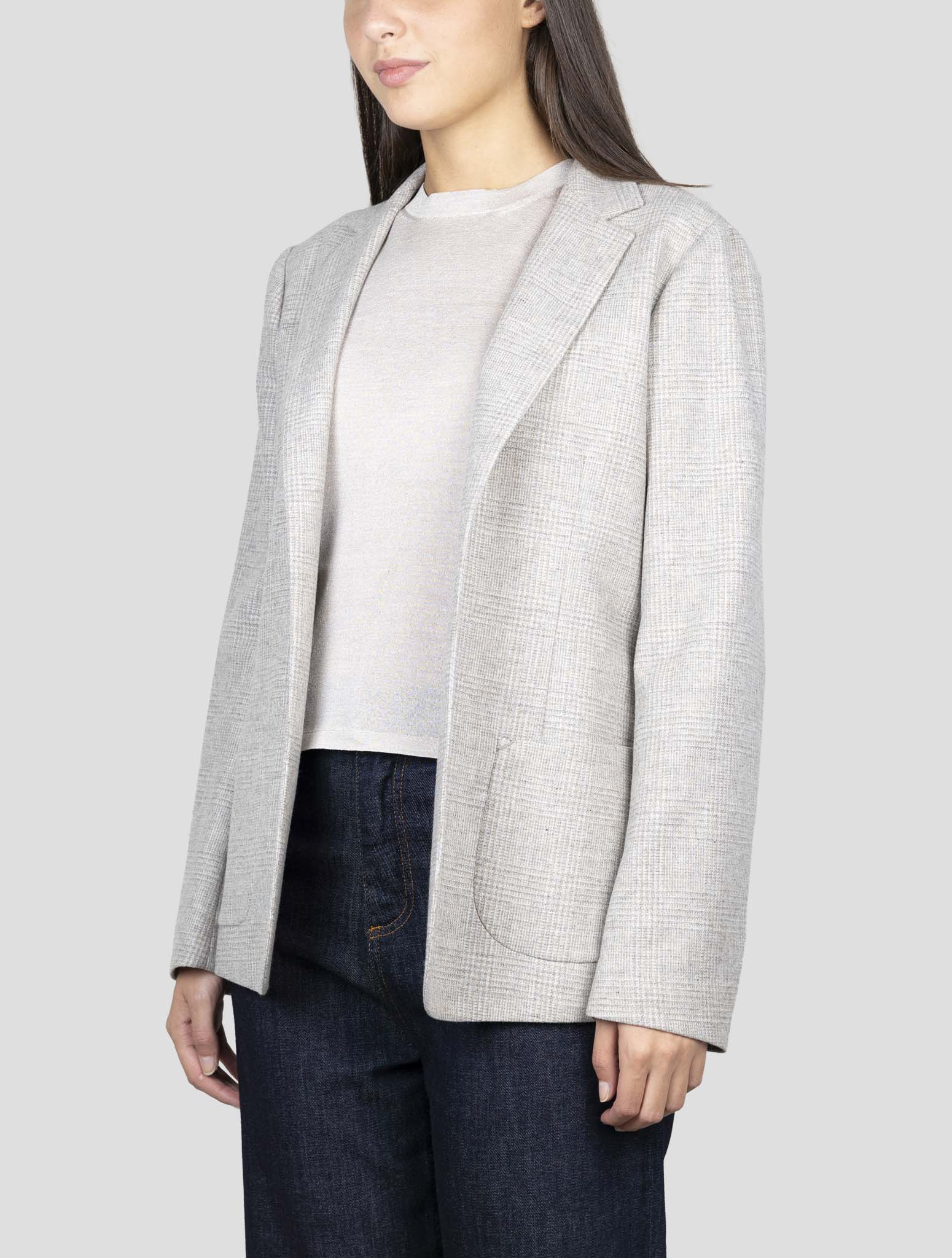 Kiton Gray Virgin Wool Cashmere Ea Blazer