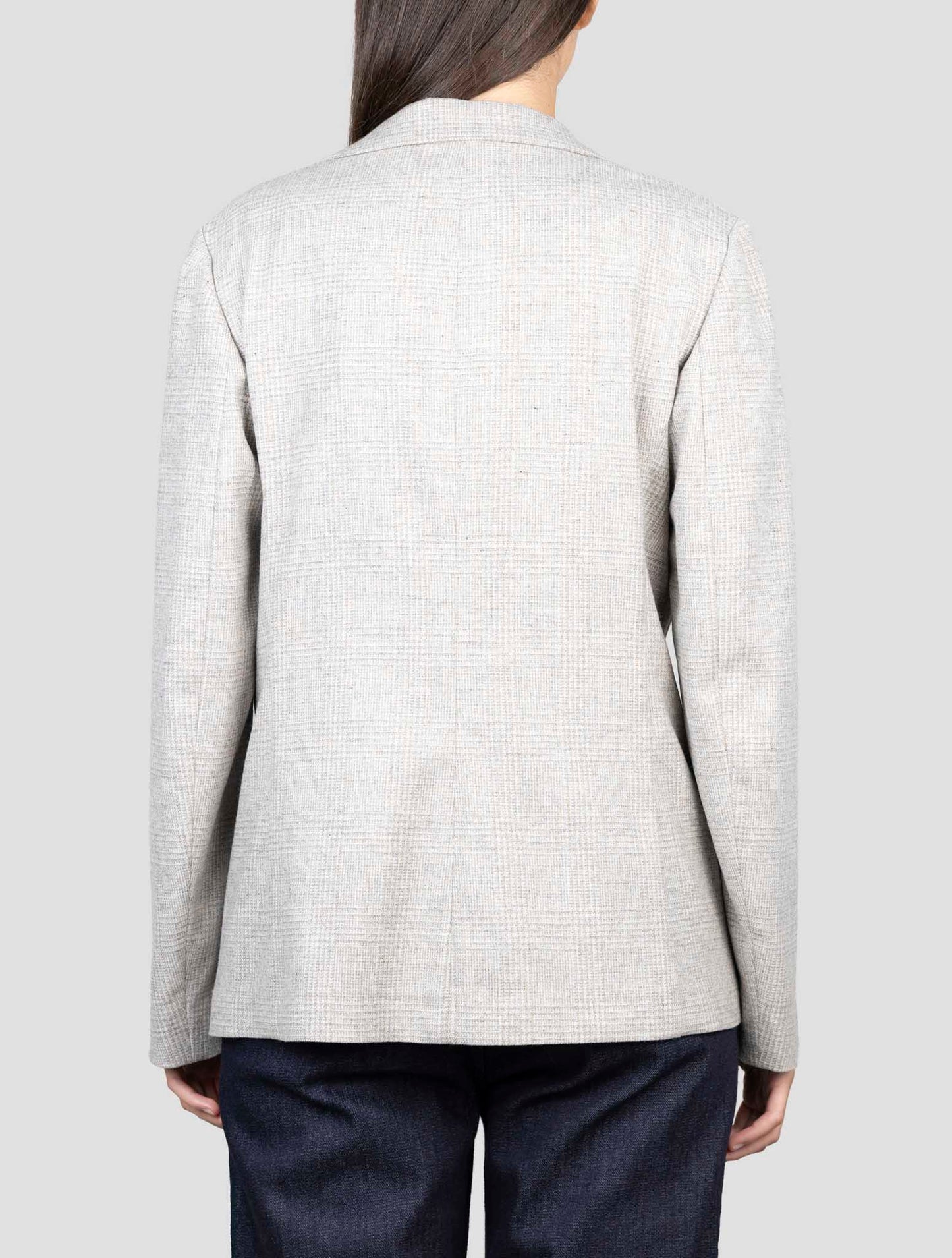Kiton Gray Virgin Wool Cashmere Ea Blazer