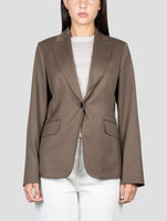 Kiton Dark Green Wool Blazer