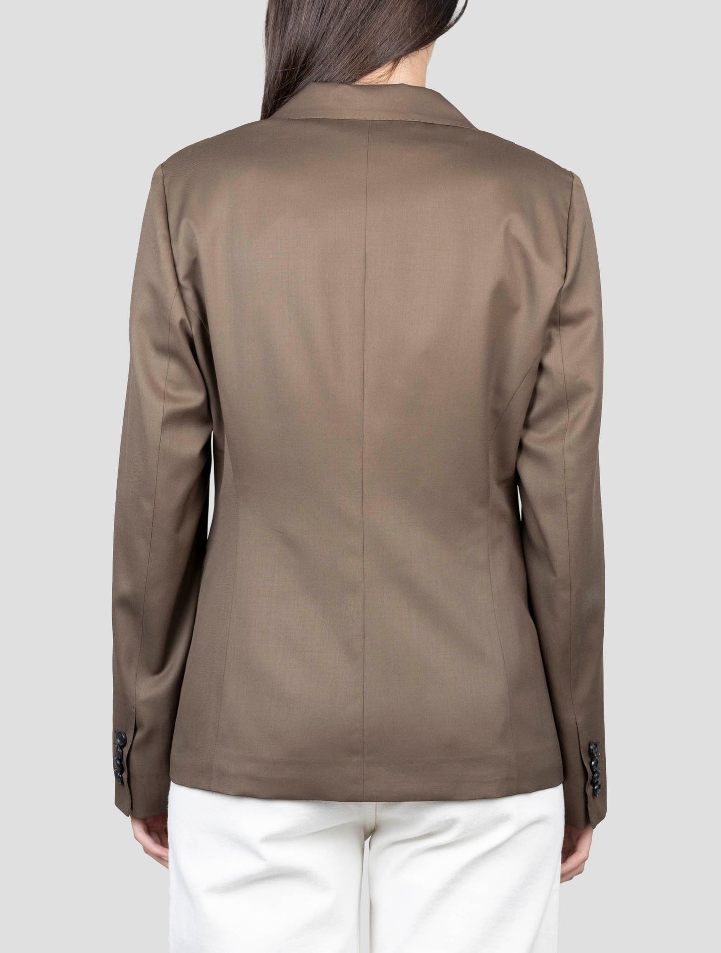 Kiton Dark Green Wool Blazer