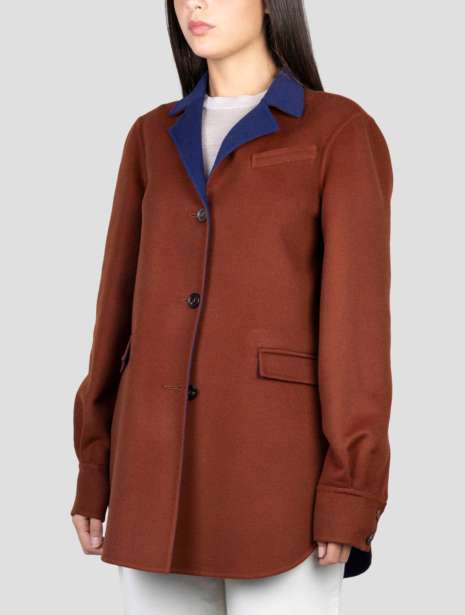 Kiton Brown Wool Blazer