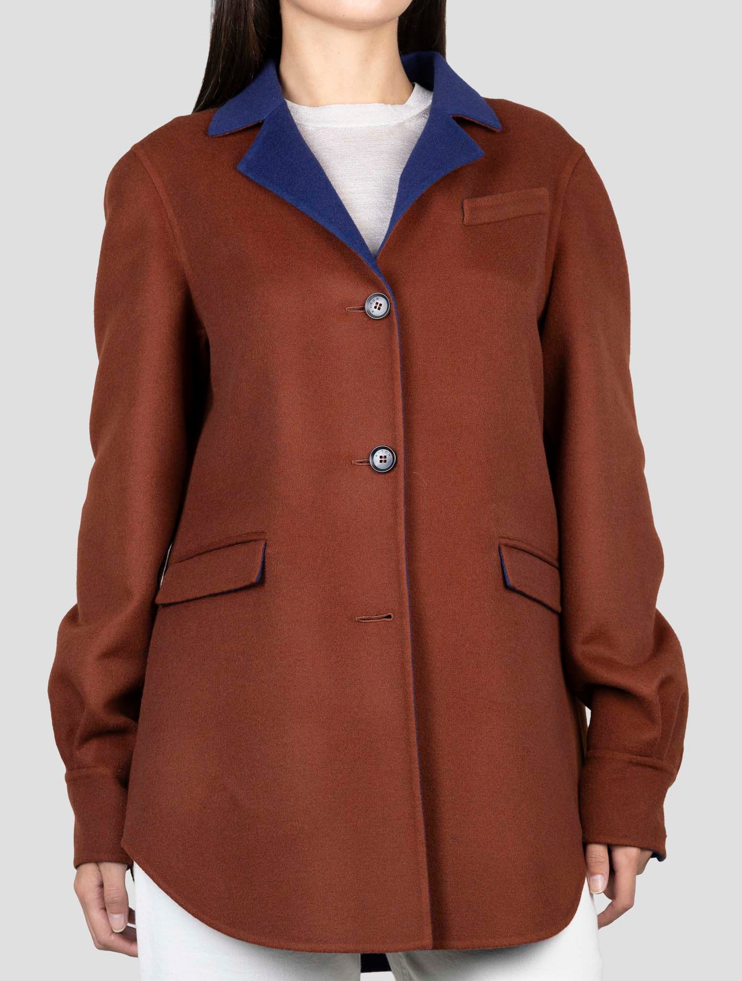 Kiton Brown Wool Blazer