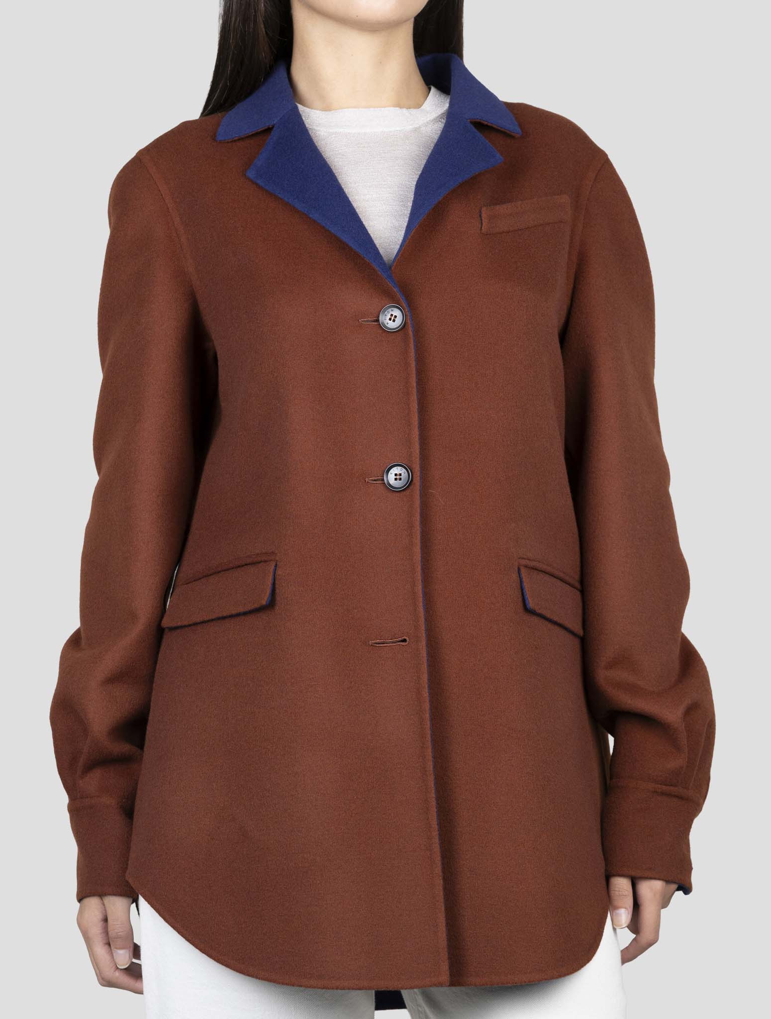 Kiton Brown Wool Blazer