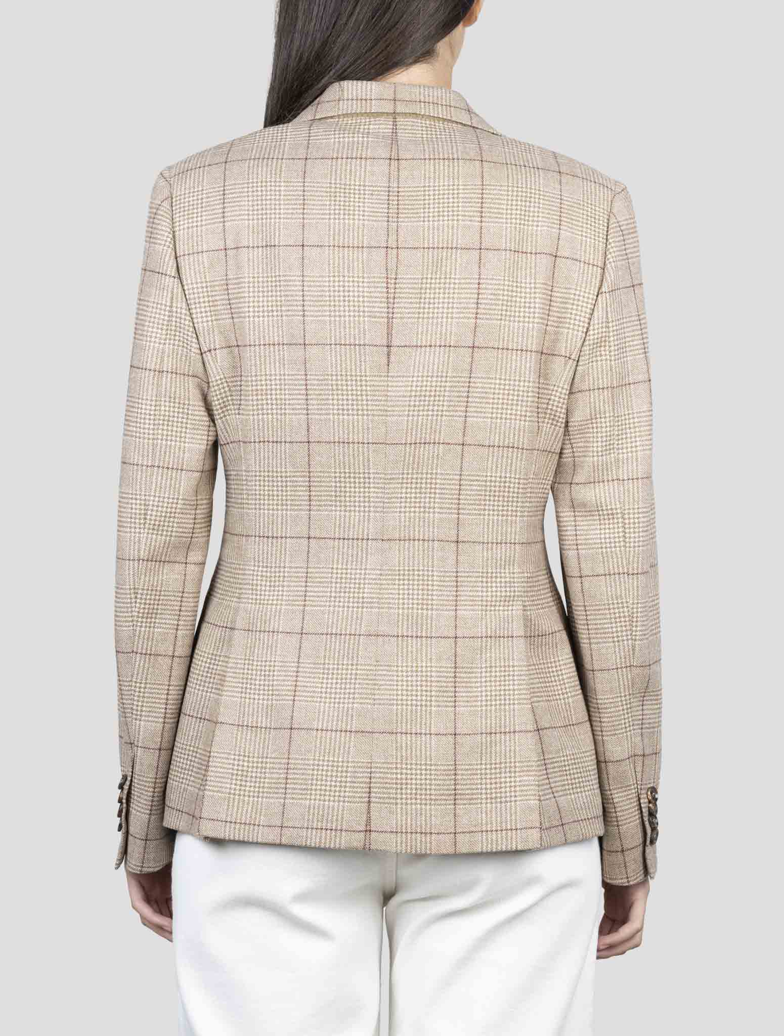 Kiton Brown Wool Cashmere Blazer