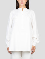 Kiton White Silk Shirt