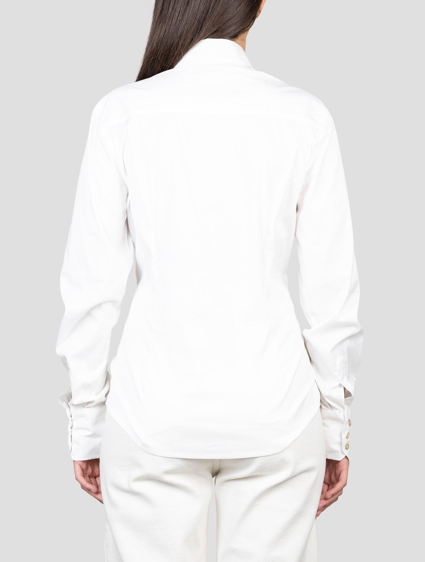 Kiton White Cotton Pa Ea Shirt
