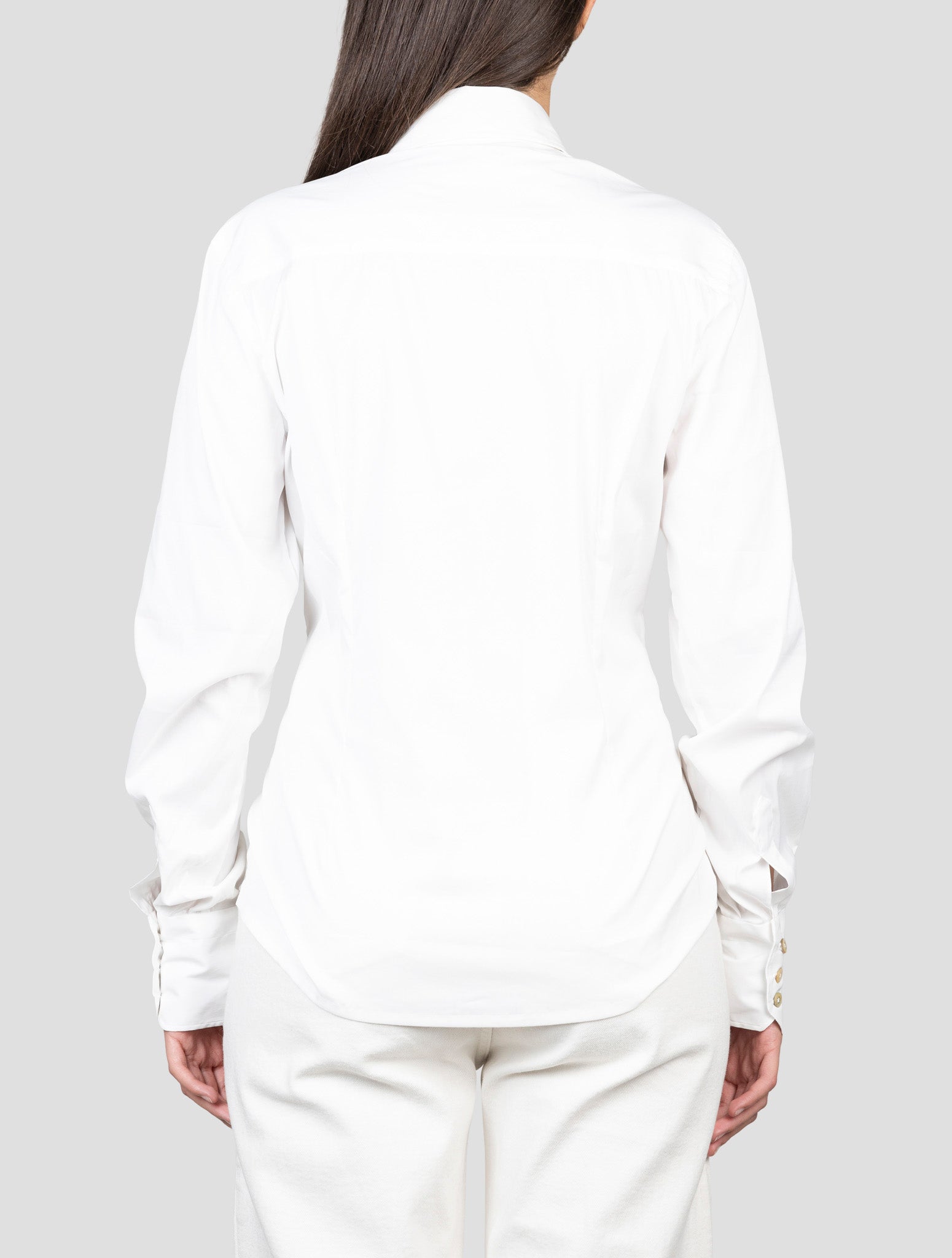 Kiton White Cotton Pa Ea Shirt