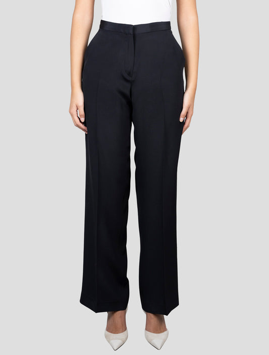 Kiton Black Silk Pants
