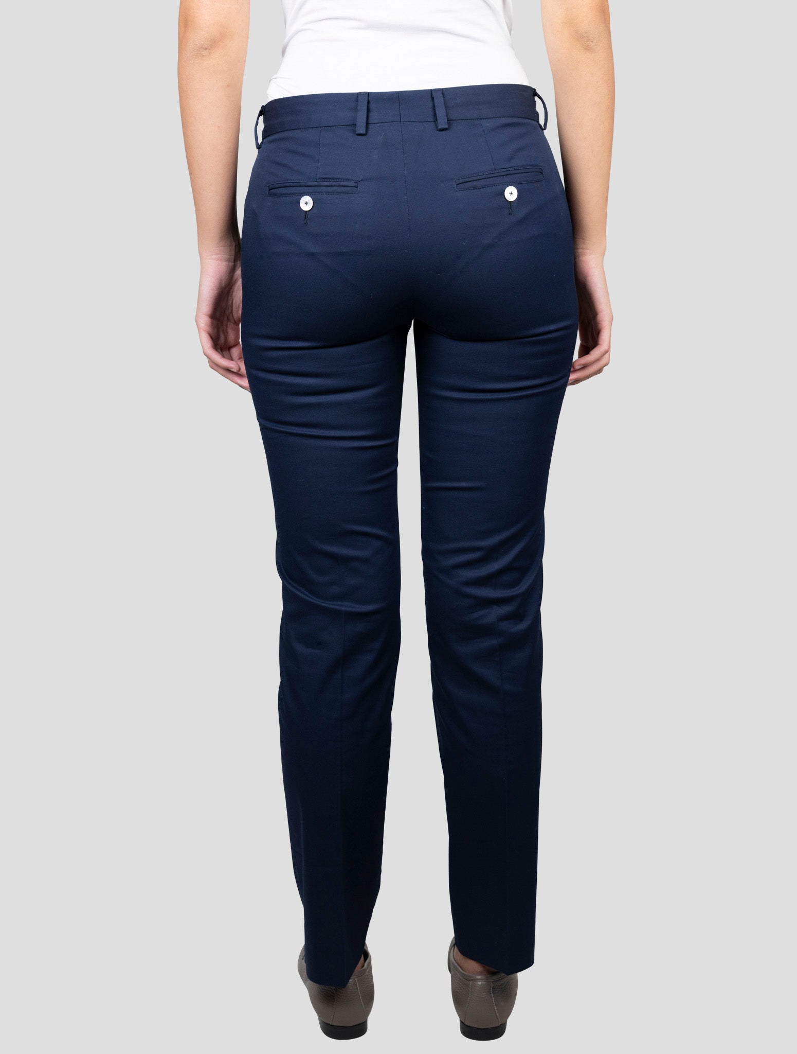 Kiton Blue Cotton Ea Pants