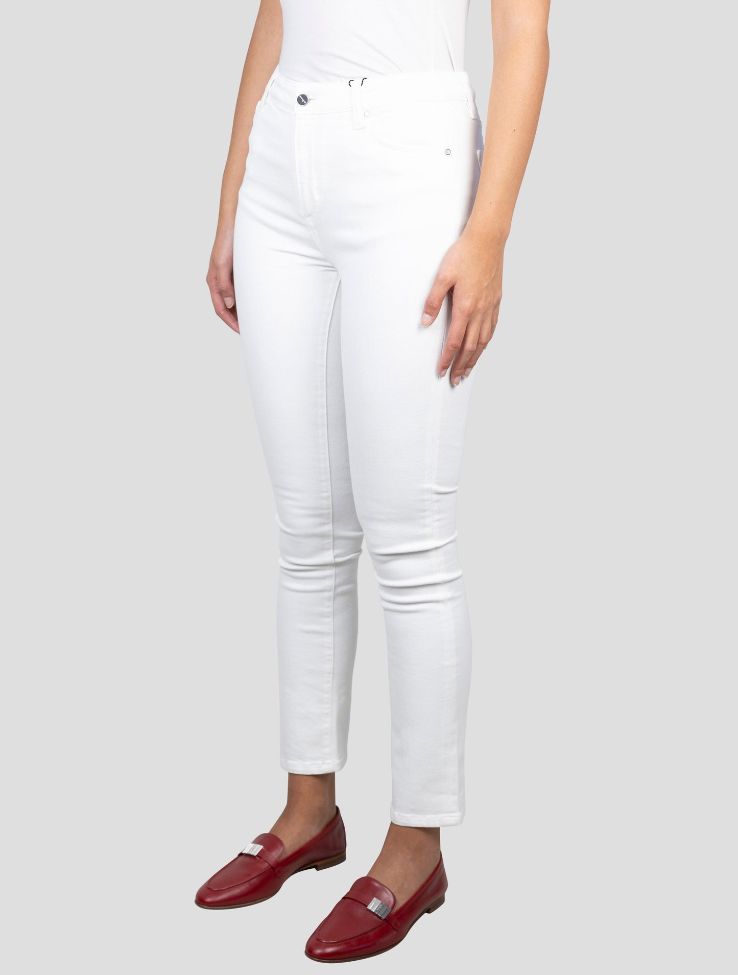 Kiton White Cotton Ea Jeans