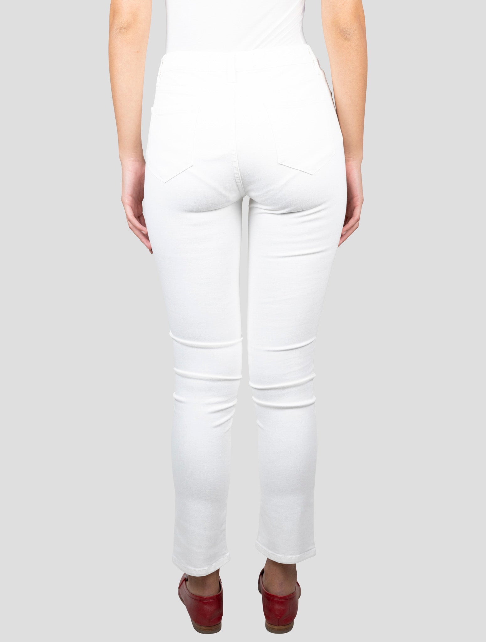Kiton White Cotton Ea Jeans