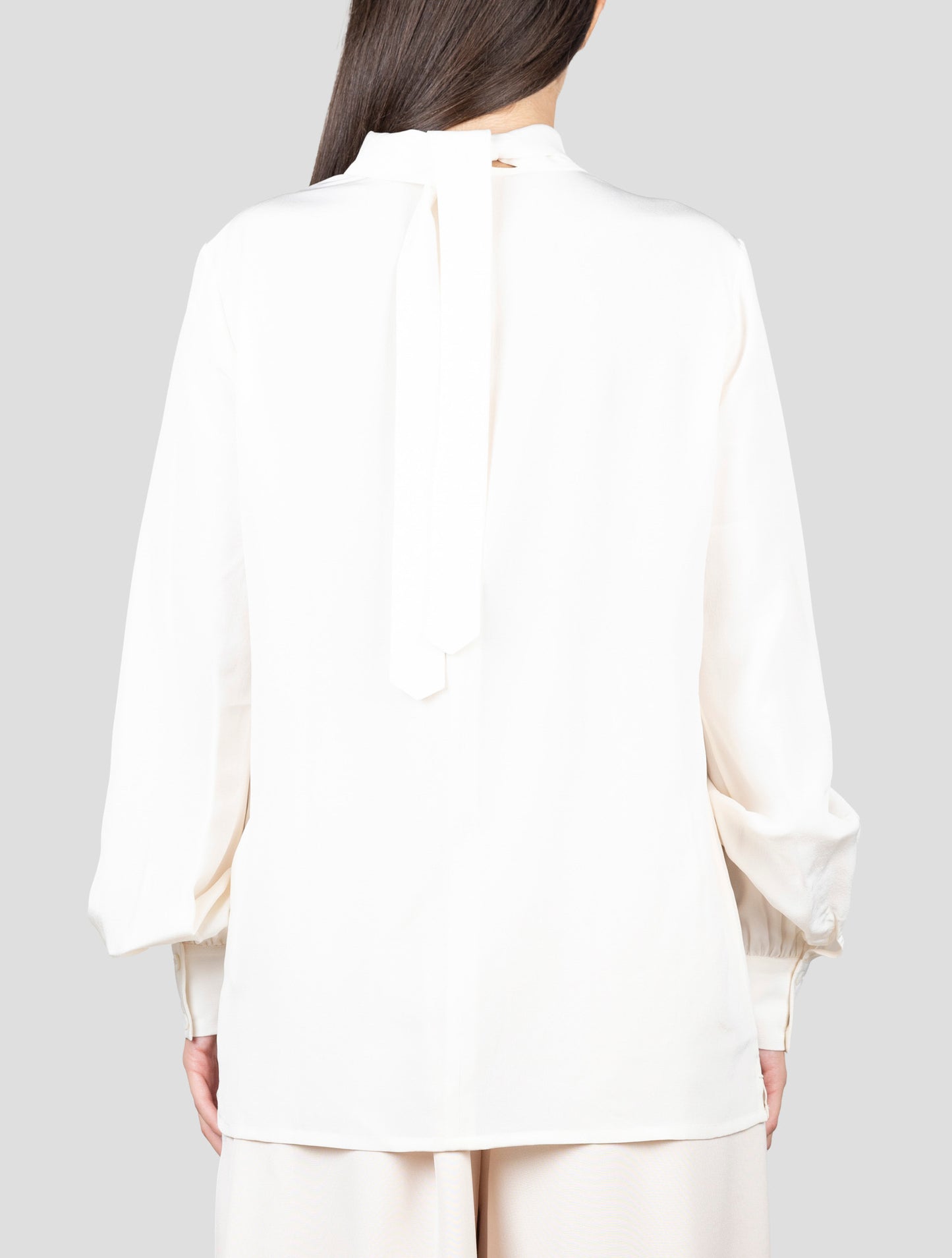 Kiton White Silk Shirt