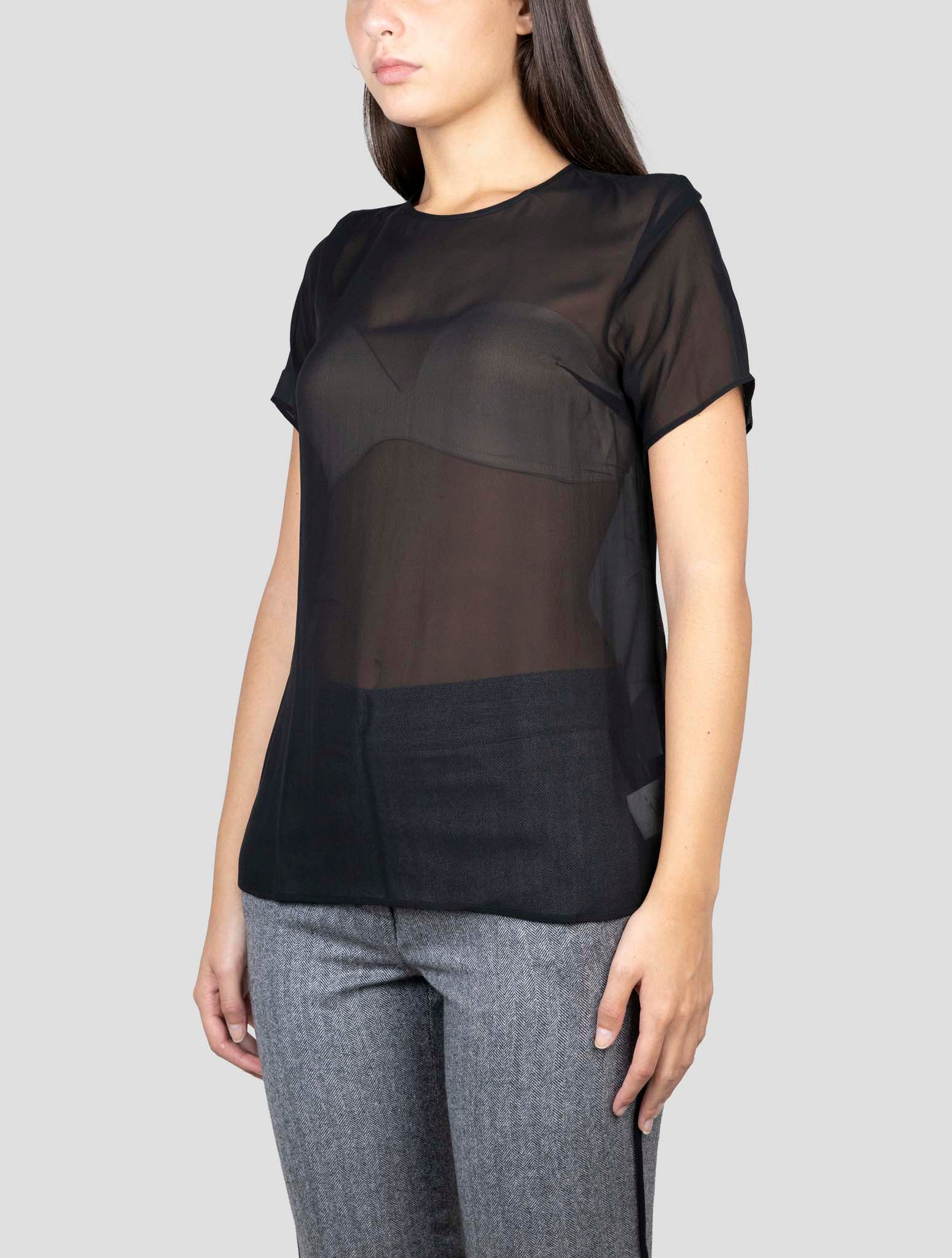 Kiton Black Silk Shirt