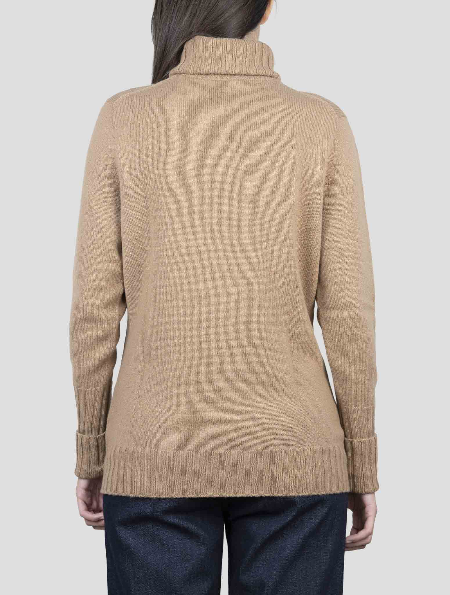 Kiton Brown Cashmere Sweater Turtleneck