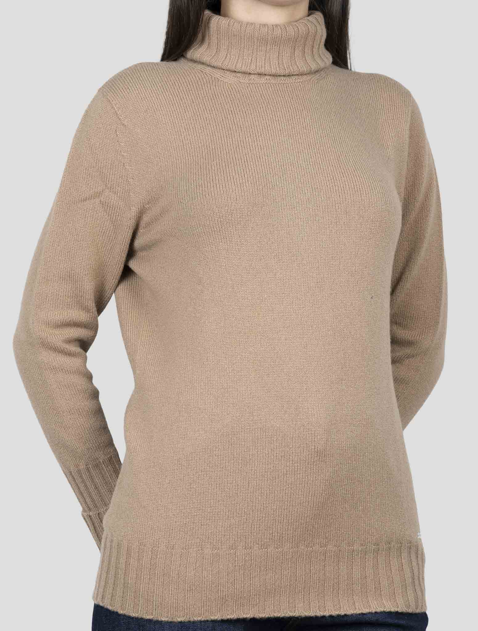 Kiton Brown Cashmere Sweater Turtleneck