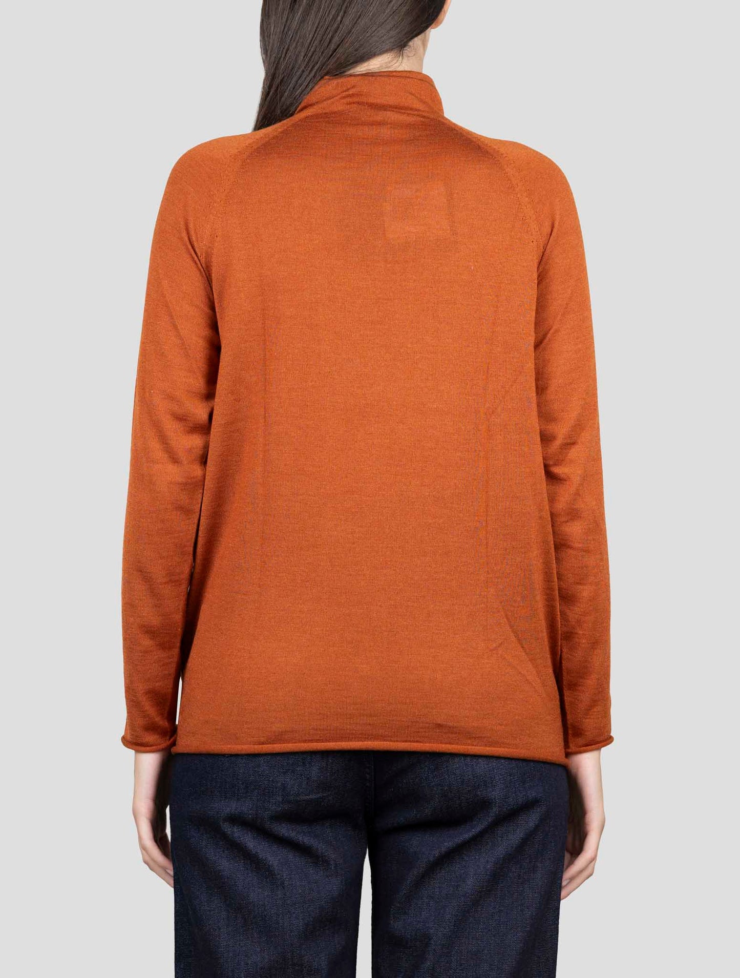 Kiton Brown Cashmere Silk Sweater Turtleneck
