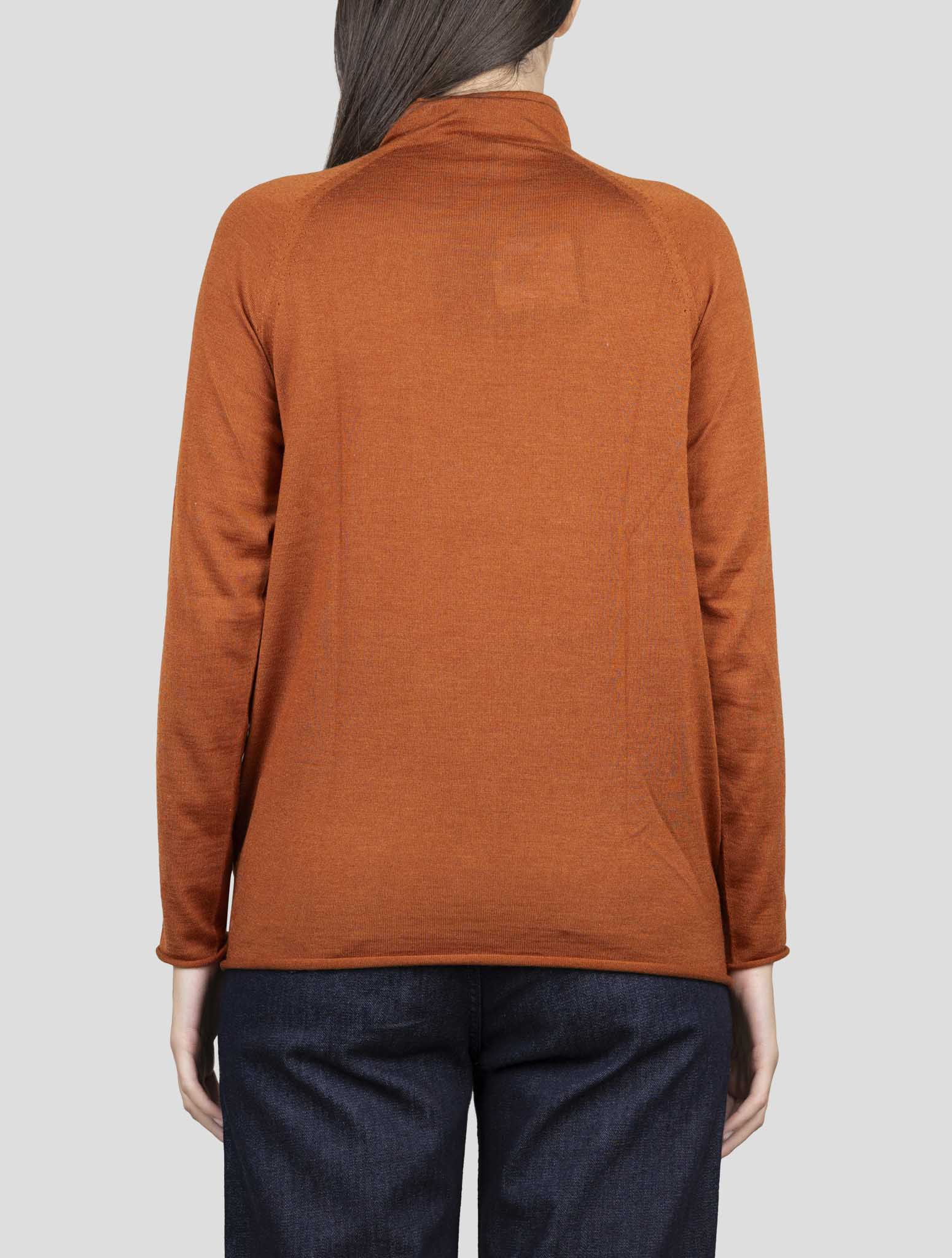 Kiton Brown Cashmere Silk Sweater Turtleneck