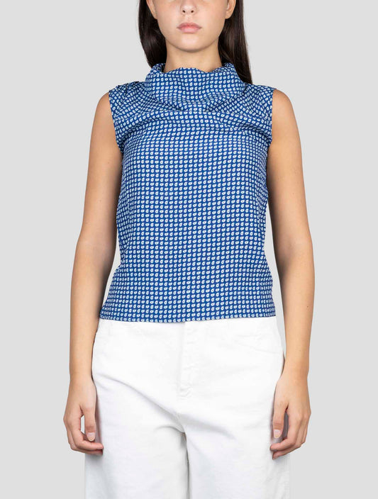 Kiton Blue Silk Shirt