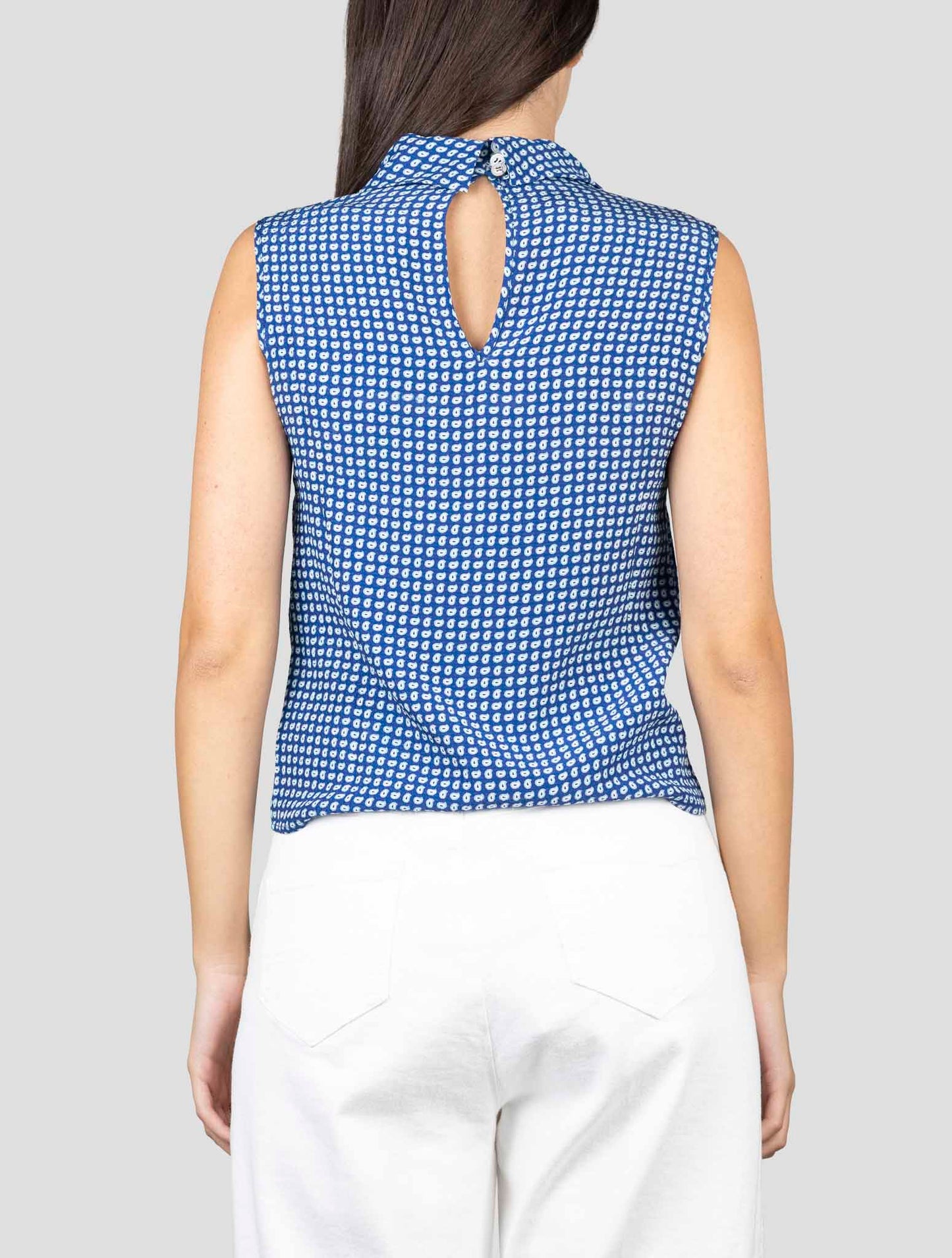 Kiton Blue Silk Shirt