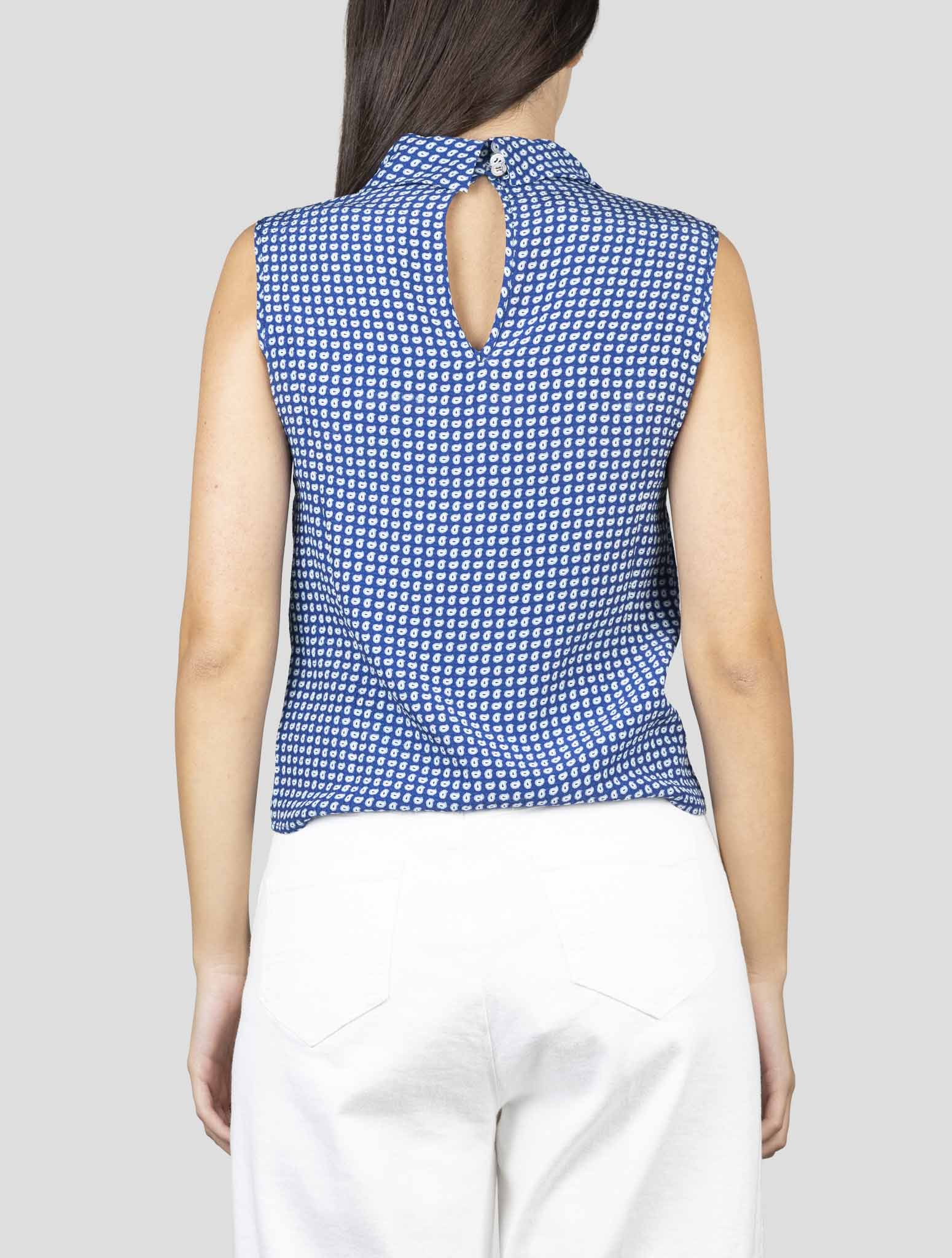 Kiton Blue Silk Shirt