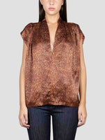 Kiton Brown Silk Shirt