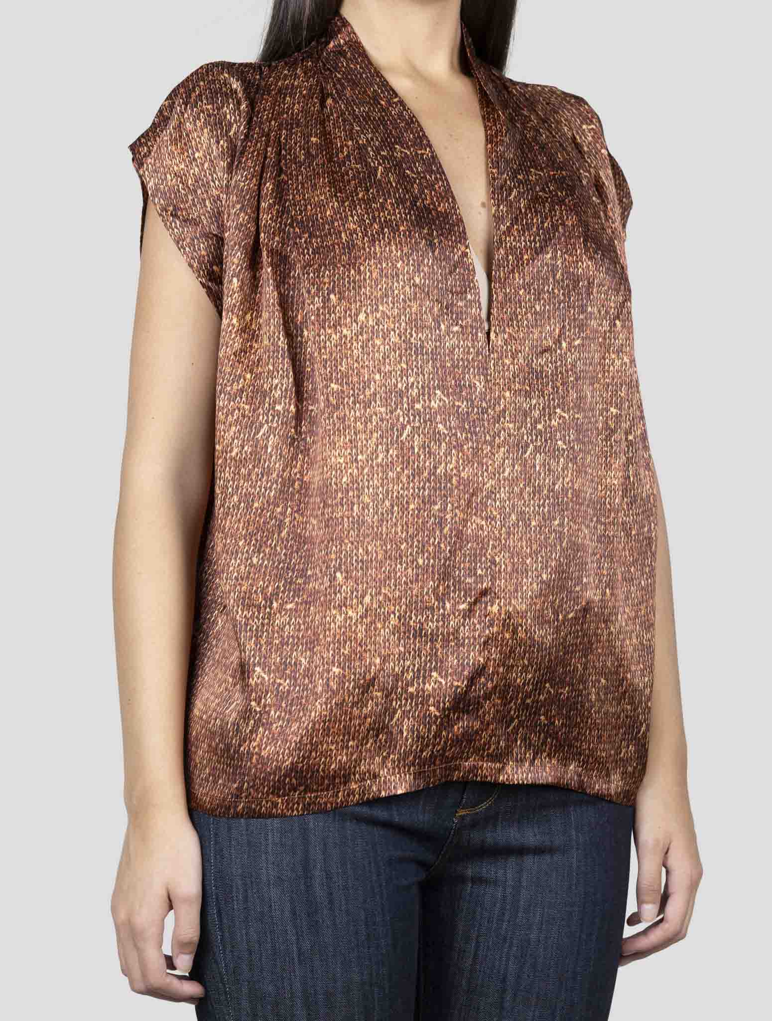 Kiton Brown Silk Shirt