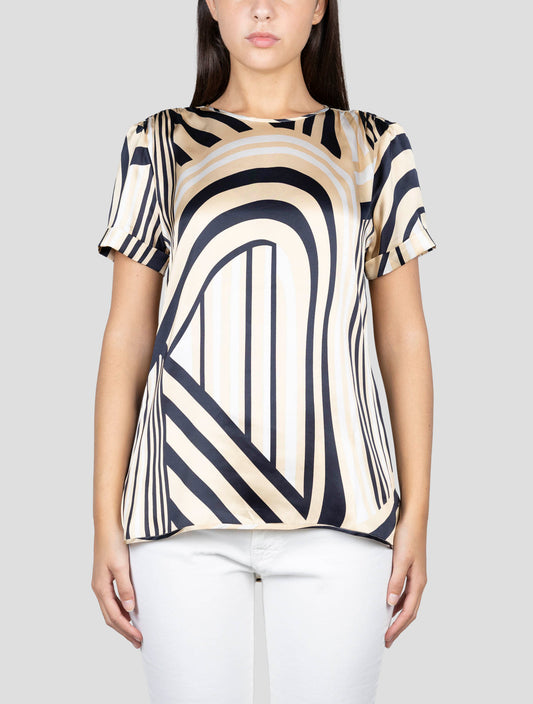 Kiton Multicolor Silk Shirt