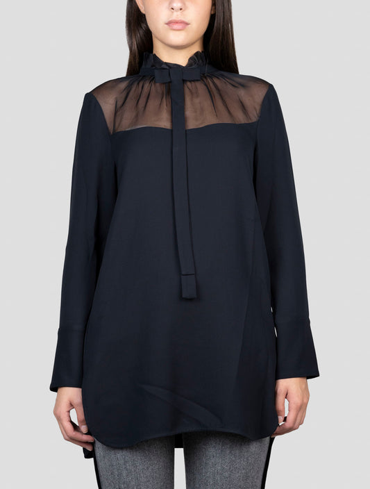 Kiton Black Silk Shirt