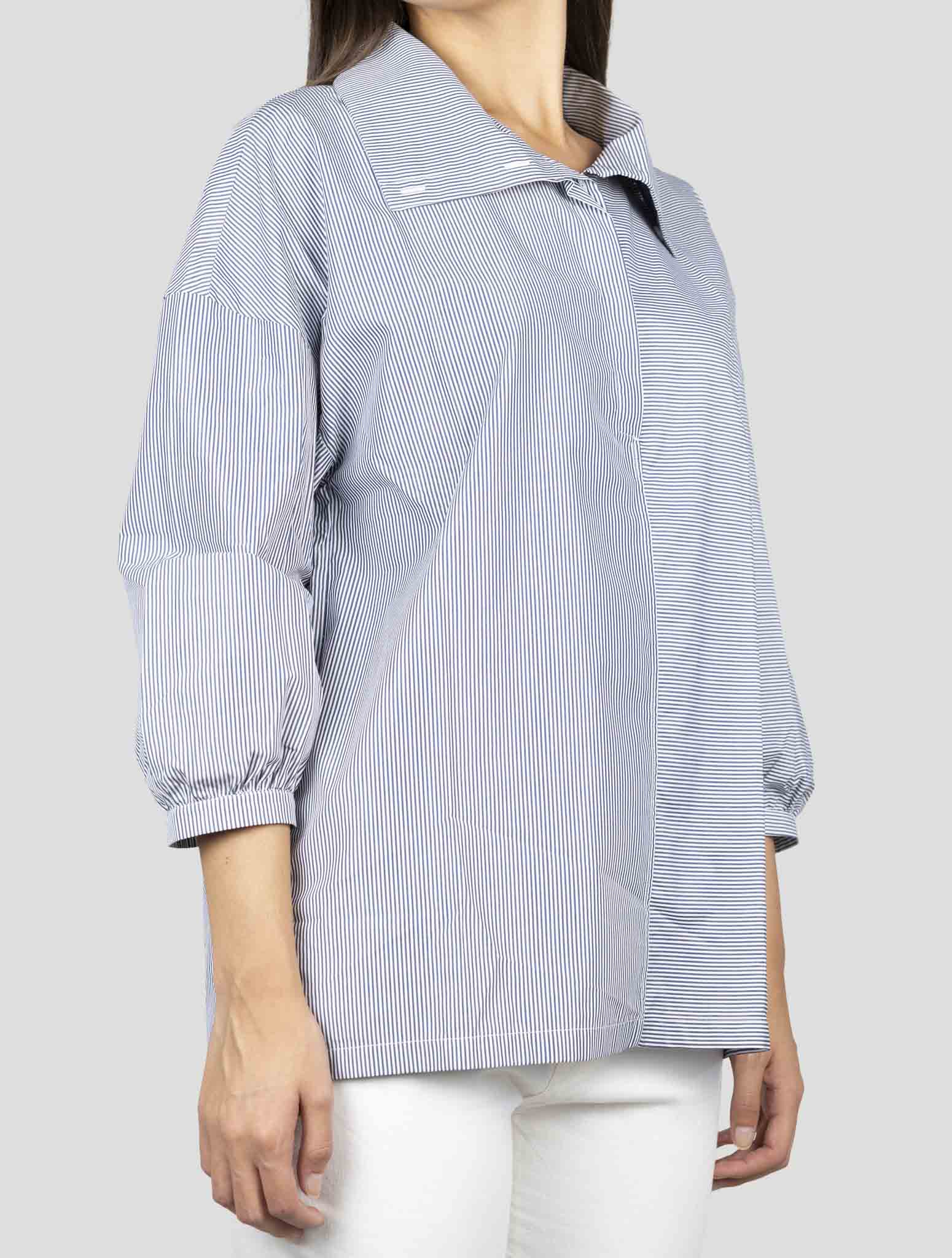 Kiton Blue White  Cotton Shirt